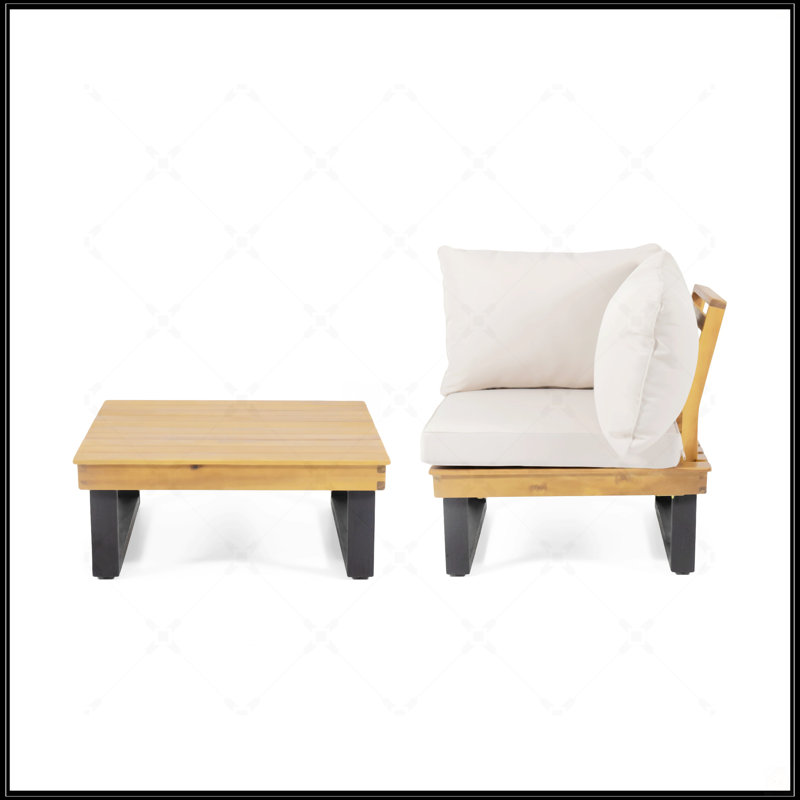 SEBASTIAN CORNER CHAIR+COFFEE TABLE
