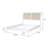 56-inch Upholstered Panel Bed White-58525876