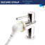 Secura Shower Attachment for Tap with Velcro Strap, Portable Shower