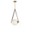 Luminaire suspendu sphère en laiton naturel vieilli à 1 lumière Alessandrina