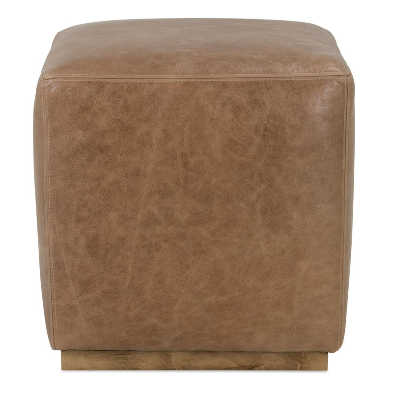 Nugget Leather Dena Ottoman
