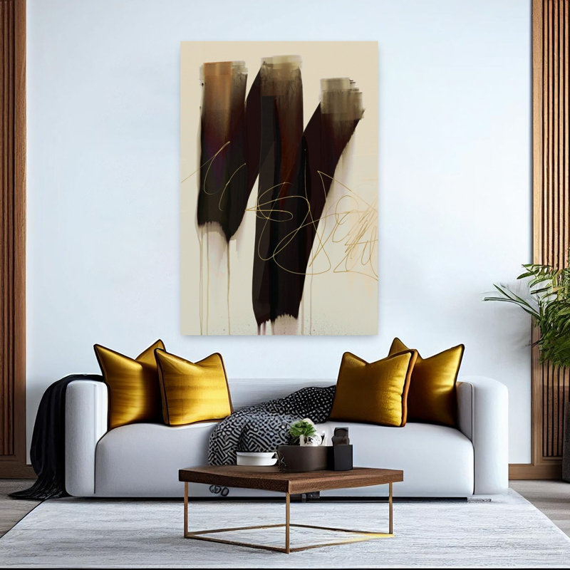 Art contemporain contemporain abstrait, H 60 po x l 40 po