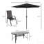Ensemble de conversation d'extérieur, ensemble de table et chaises de salle à manger de patio, ensemble de mobilier de patio 8 pièces-947643613-947643603