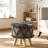 Rectangle Upholstered Wool Ottoman