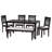 6 - Person Four Leg Dining Set-699082420-699082422
