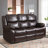 Kamarli Leather Manual Reclining Living Room Set-168777814