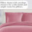 Ensemble de literie Southshore Basics de Southshore Fine Linens, couleur rose, en microfibre doublement brossée avec fermeture éclair invisible et attaches aux coins, 2 taies d'oreiller King, King/California King-336246577-336246530