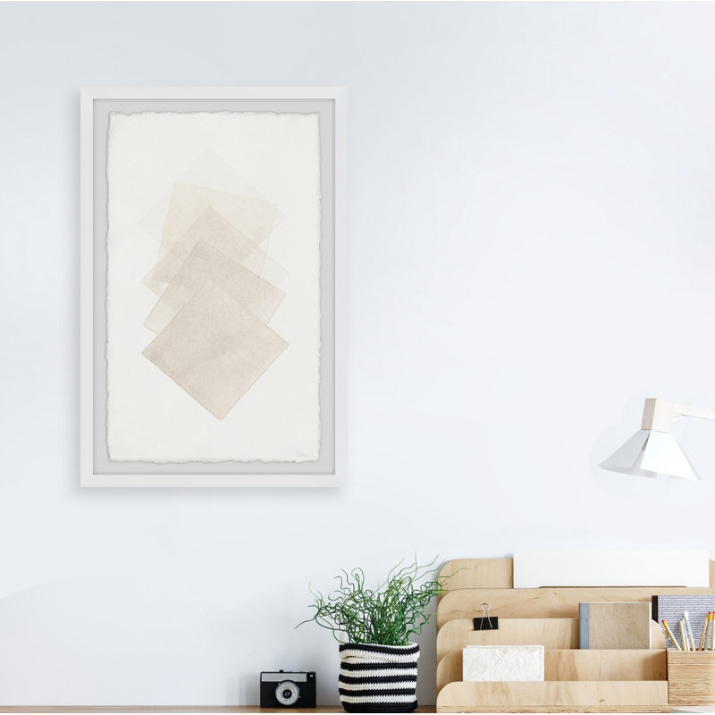 «Diamond Squares», reproduction encadrée, H 12 po x l 8 po x P 1,5 po
