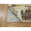 Tapis ivoire et brun en laine et en soie noué à la main de conception abstraite 9 pi x 12 pi B14AE13DFE5846AE90910898E9D033B4