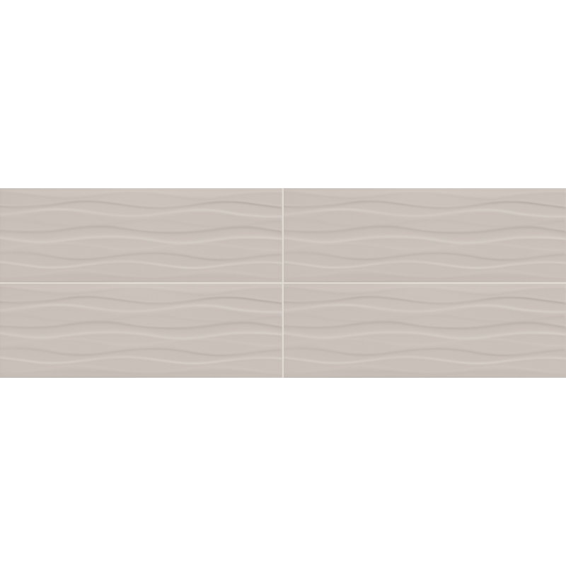Carrelage mural en céramique gris mat 8 "x 24" Itona (10 pièces par carton) (12,80 pieds carrés par carton), Gris