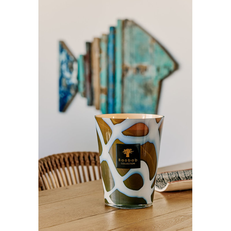 Stones Agate Candle, 13.8" H x 9.36" W x 9.36" D