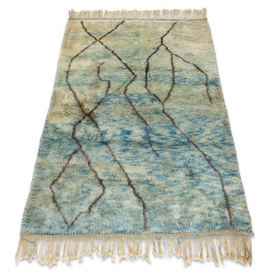 Shynel Moroccan Wool Hand Loomed 120cm X 185cm Area Rug