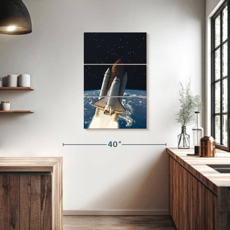 Oberle Rocket To Space, 38" H x 24" W