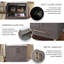 Ensemble de meuble-lavabo simple 30 po gris
