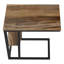 Table d'appoint, en forme de C, bout, côté, collation, stratifié, métal, contemporain, moderne-320901731