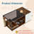 Eujin Coffee Table, 2-in-1 Design