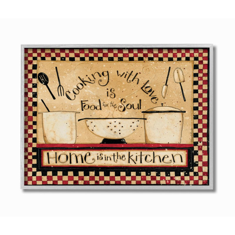 «Cooking with Traditional Traditional Kitchen Kitchen» par Dan DiPaolo - impression d'art graphique