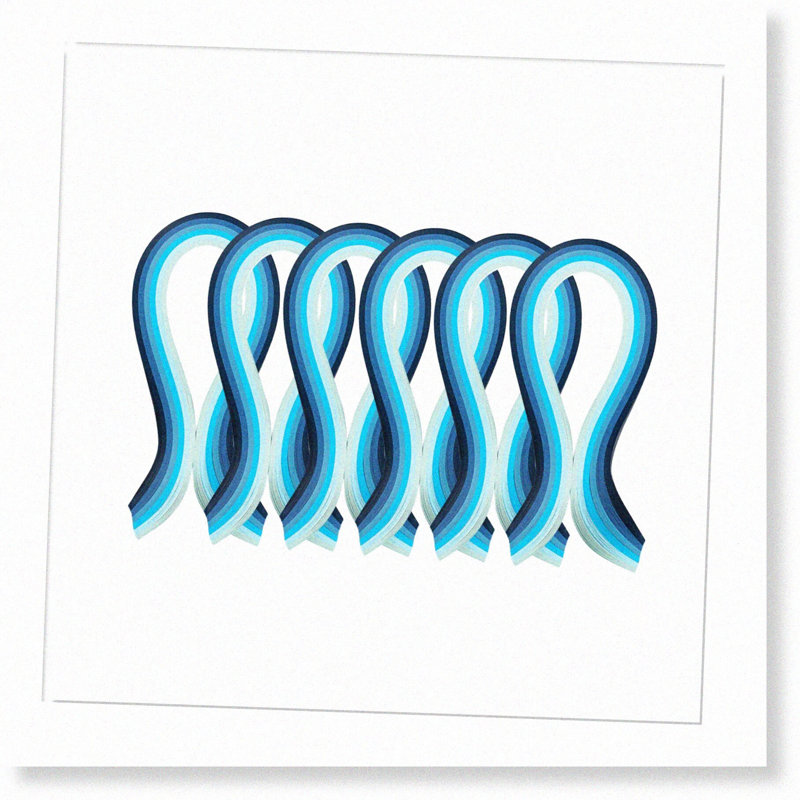 1200 Strips 3mm Gradient Quilling Paper