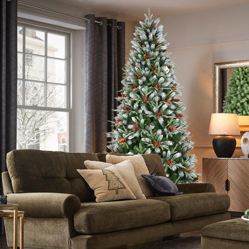 Arbre de Noël 7 pi avec 2178 pointes, 7', Non pré-éclairé