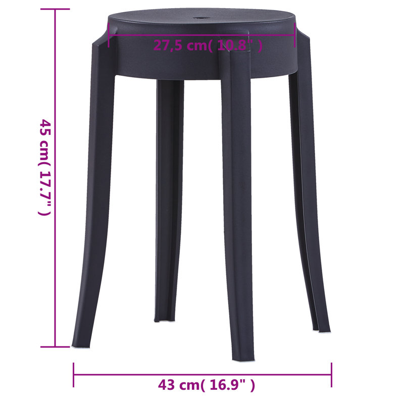 Linthicum Stacking Patio Dining Side Chair with Cushion