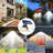 2 - Head LED Solar Powered Dusk to Dawn Outdoor Security Spotlight with Motion Sensor and Timer