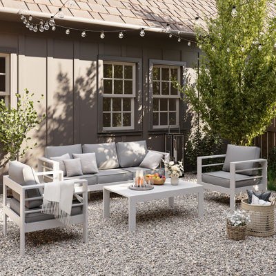 5 - Person Outdoor Seating Group With Cushions by Latitude Run