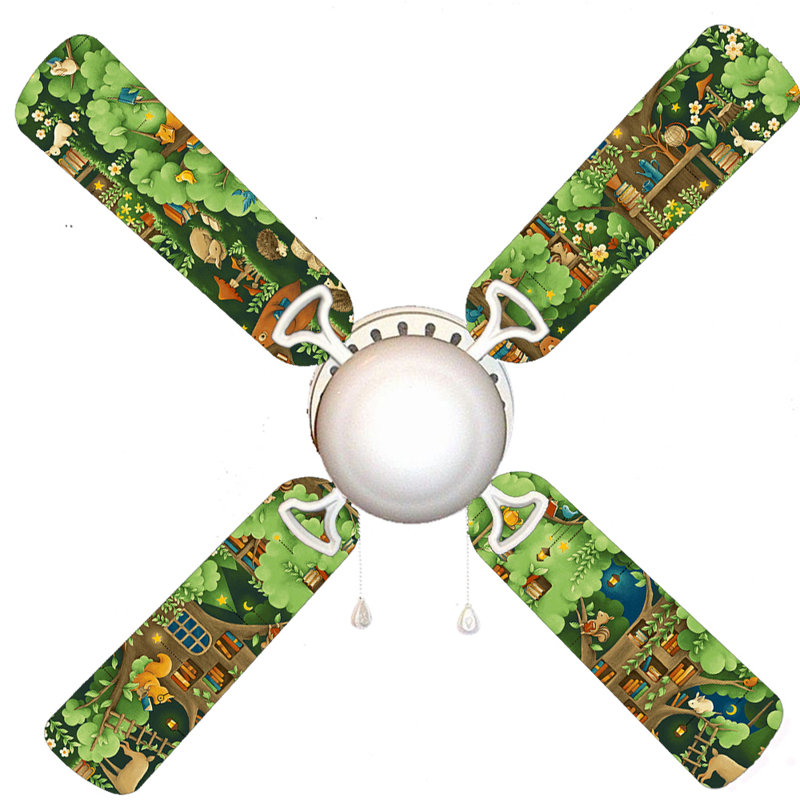 Ventilateur de plafond 4 pales 42 "