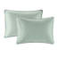 Couvre-lit réversible double rembourrage en coton doux et chaud Élégant accessoire de chambre à coucher avec 2 taies décoratives assorties pour une texture supplémentaire