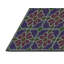 Tapis bleu foncé/vert à motif-537347238