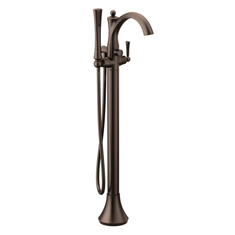 Wynford Single Handle Floor Mounted Freestanding Tub Filler, Oil Rubbed Bronze