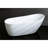 Kingston Brass Aqua Eden 68-Inch Acrylic Oval Single Slipper Freestanding Tub with Drain