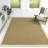 Locklin Farmhouse Cottage Border Jute Natural/Beige Rug-1790624133
