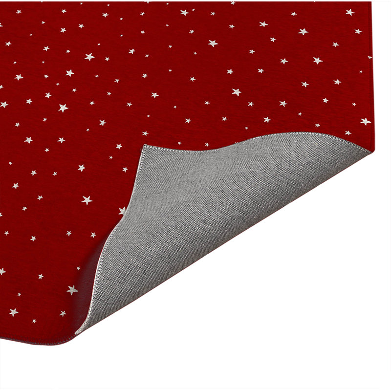 Tapis de cuisine Vast Sky, Rectangle 3' x 5', Cranberry Red Starburst