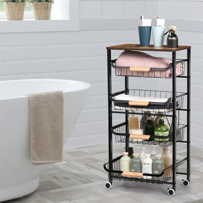 34.7 in. H x 16.92 in. W Utility Cart