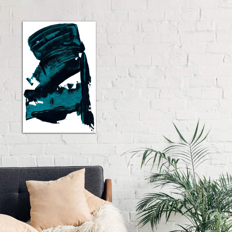 « blue rêves » par albina bratcheva, reproduction d’art, H 40 po x l 26 po x P 1,5 po, Toile tendue