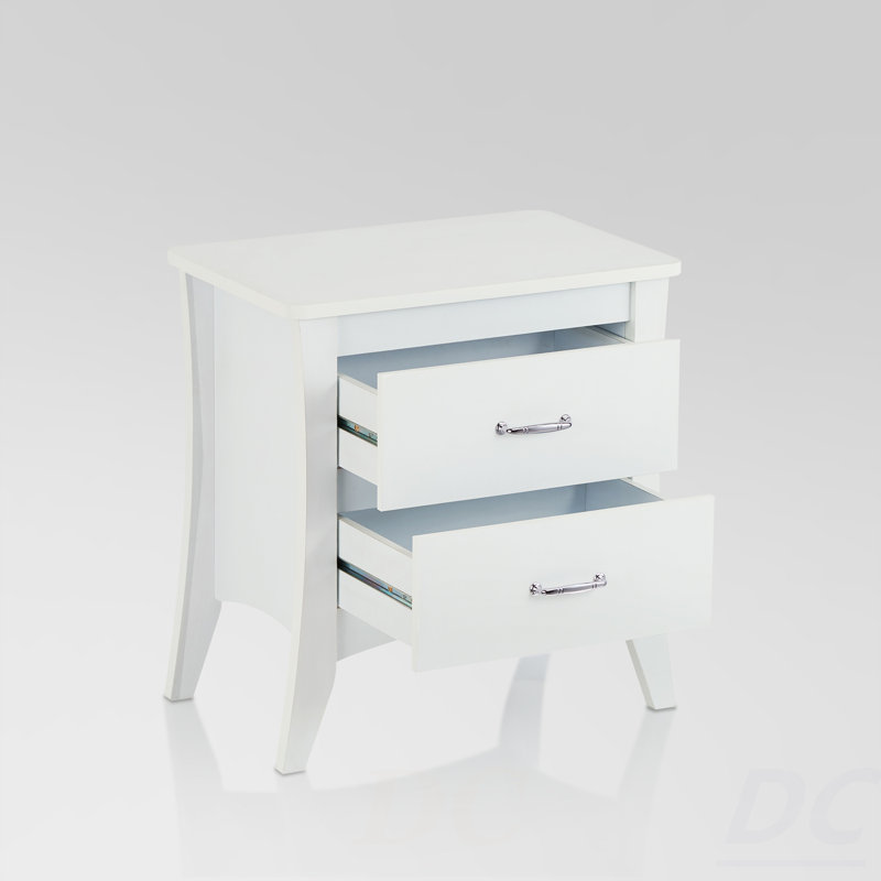 Babb White Finish Accent Table, Table