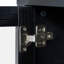 Armoire en forme de dôme, noire, faite de matériaux de haute qualité et de fabrication ancienne, avec un grand espace de rangement