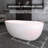 Freestanding Bathtub 67 in. White Acrylic Tub Stand Alone Extra Deep Wide Soaking Tub with Center Drain