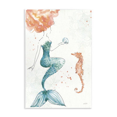 «Mermaid and Ocean Seahorse», art mural par Anne Tavoletti