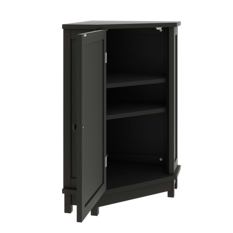 Home Corner Storage Cabinet, Bathroom Triangle Floor Cabinet, Adjustable Shelf