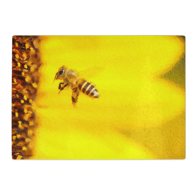 Glass Let Me Bee Chopping Board