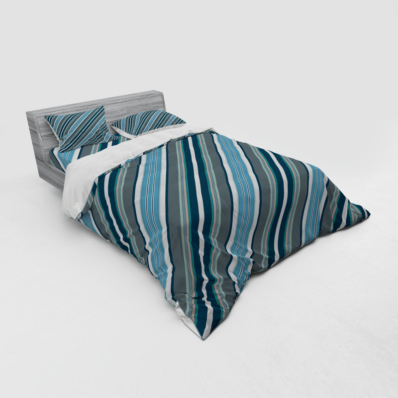 Ensemble de housse de couette en microfibre gris, Housse de couette grand + 3 pièces supplémentair