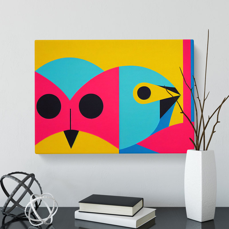 Gorgeous Abstract Bird - Wrapped Canvas, 50cm H x 76cm W x 3cm D