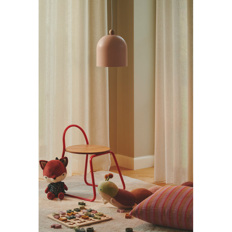Gaston 1 - Light Satin Unique/Statement Pendant, Dusty Rose
