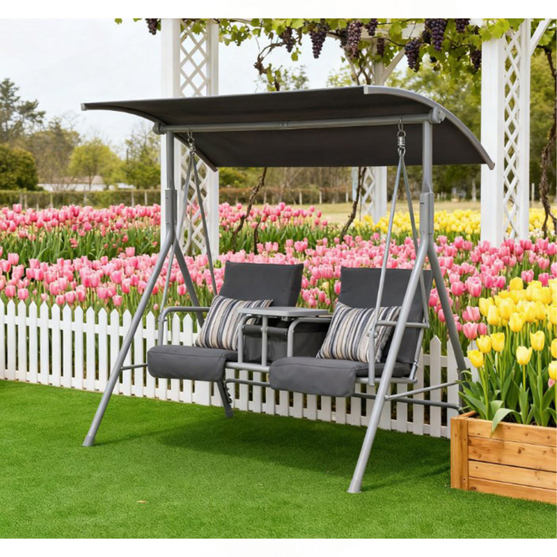 Balancelle de patio, balancelle d'extérieur, pour le jardin, au bord de la piscine, dans la cour