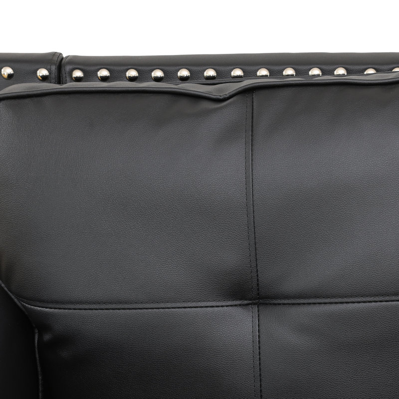 Benilda 80'' Faux Leather Sofa
