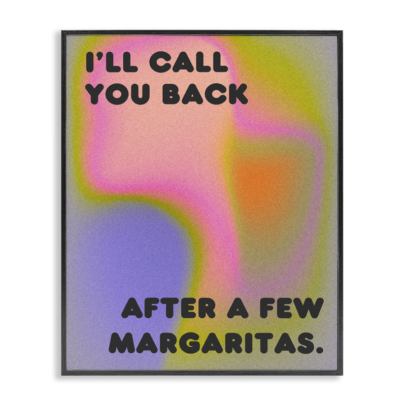  Call Call Back, estampe numérique par House of Lulu, H 14 po x l 11 po, Giclée encadrée noir minuit