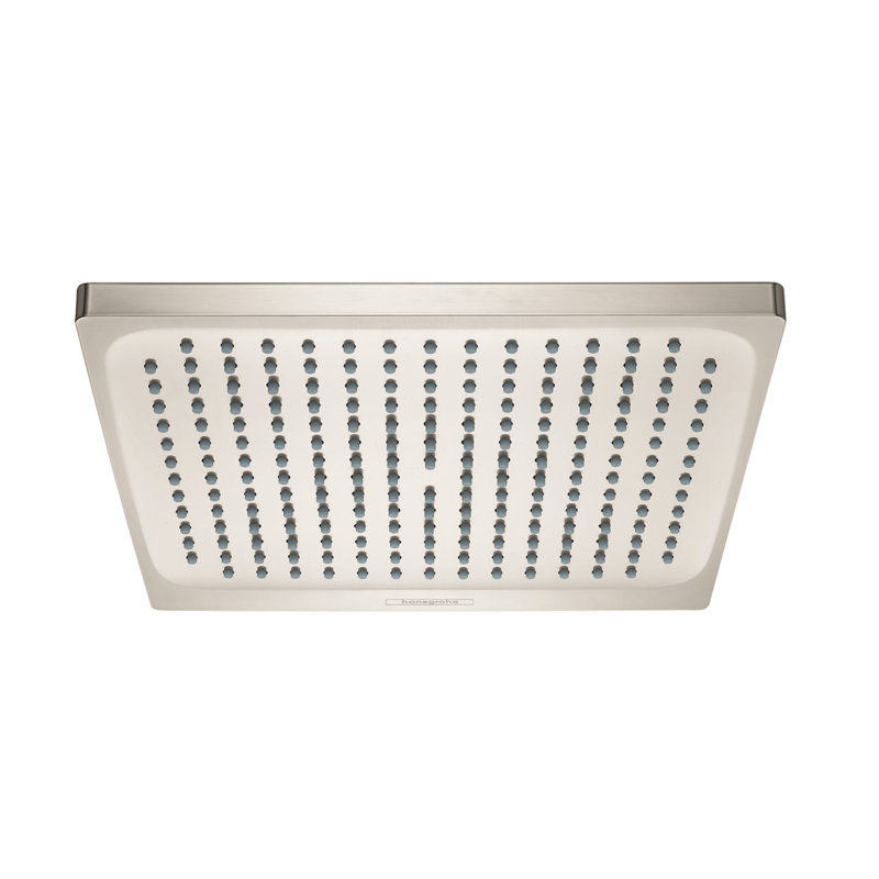 Crometta Rain Fixed Shower Head, Brushed Nickel