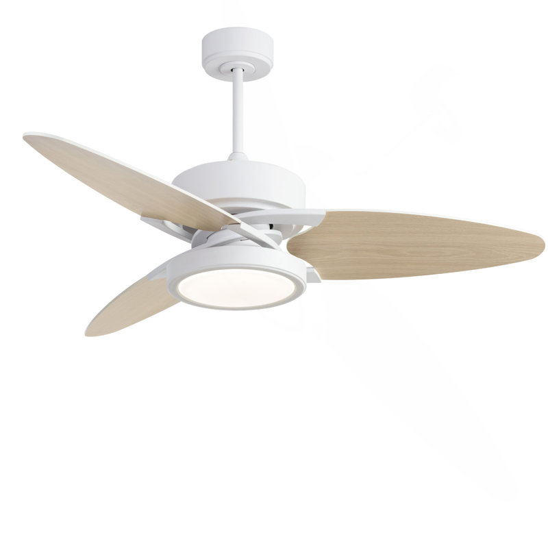 Light Pro 52 In. LED Indoor White Smart Ceiling Fan With Remote Control