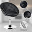 Swivel Counter Stool with Metal Frame